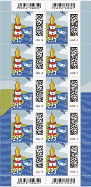 Letter As Boat By Lighthouse