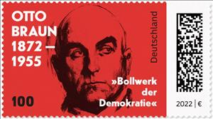 Stamp, Otto Braun, Politician, Germany, Federal Republic,  , Famous People, Politicians