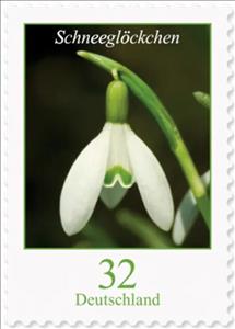 Stamp, Snowdrop, Germany, Federal Republic,  , Flowers, Plants (Flora)