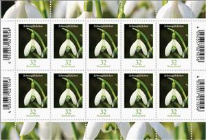 Mini Sheet, Snowdrop, Germany, Federal Republic,  , Flowers, Plants (Flora)