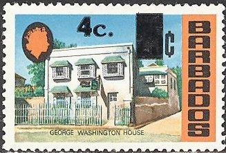 Stamp, Surcharged, Barbados,  