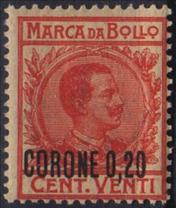 Stamp, King Victor Emanuel III facing right, Italy, Occ. Trentino & Venezia-Giulia- Rev. Stamps,  , Famous People, Heads of State, Kings, Men, Royalty