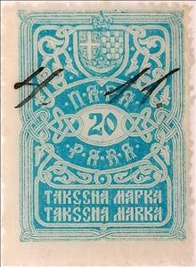 Stamp, Coat of Arms, Kingd. Serbs, Croats and Slovenes- Revenue Stamps,  , Coats of Arms