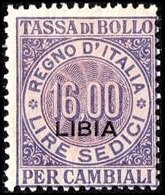 Stamp, Digit, Libya, Italian Adm.- Revenue Stamps,  , Numbers