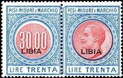 Numeral and Vittorio Emanuele III facing left
