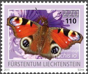 Stamp, Surcharges 2022 Surcharged, Liechtenstein,  , Animals (Fauna), Butterflies, Insects