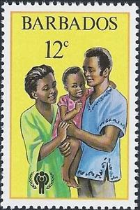 Stamp, Family, Barbados,  
