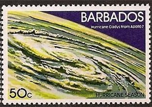 Stamp, View from Apollo, Barbados,  