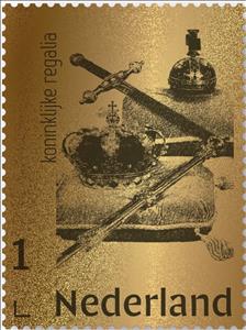 Stamp, Royal regalia, Netherlands- Personalized stamps,  
