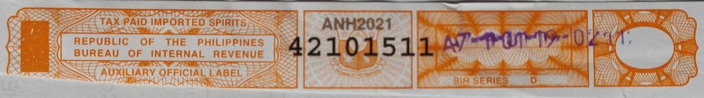 Stamp, Internal Revenue Tax: Spirits, Philippines- Revenue Stamps,  , Coats of Arms