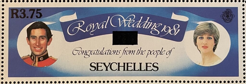 Prince Charles & Lady Diana Surcharged