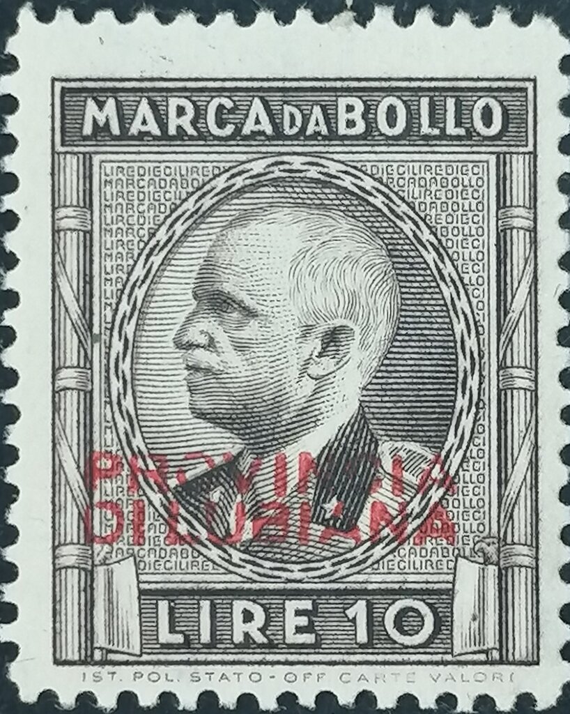 King Victor Emmanuel III overprinted PROVINCIA DI LUBIANA