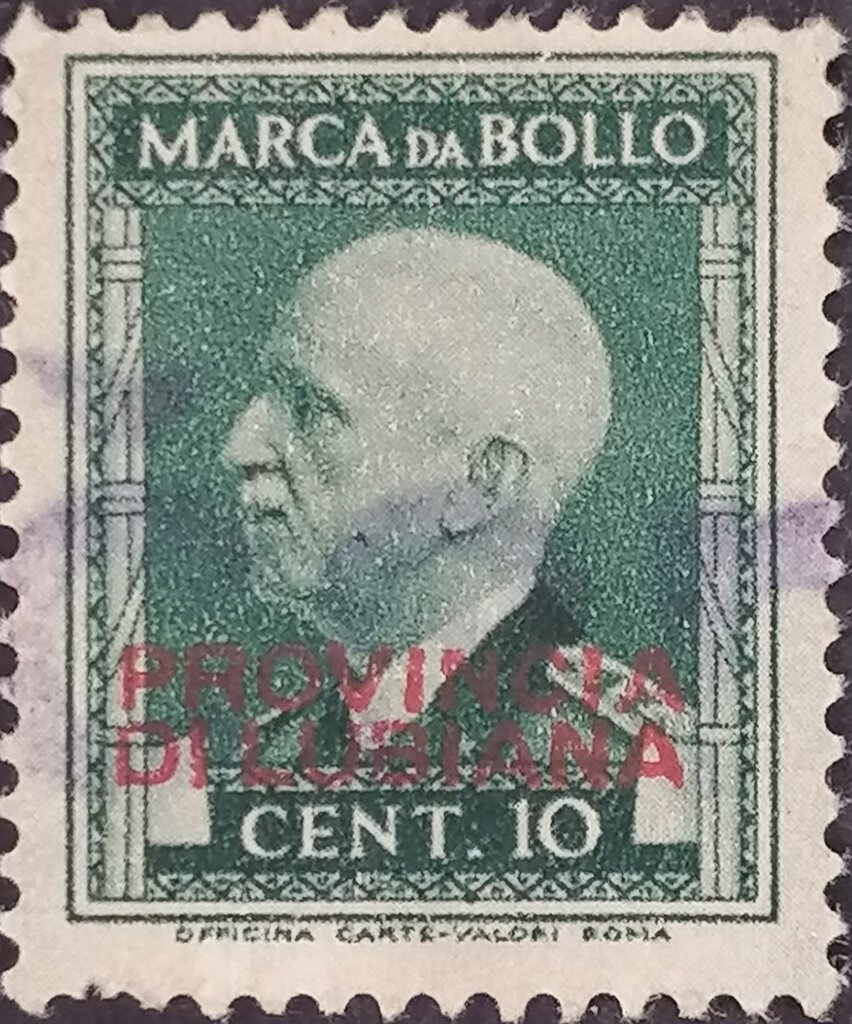 King Victor Emmanuel III overprinted PROVINCIA DI LUBIANA