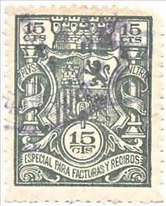 Stamp, Especial Para Facturas Y Recibos, Spain- Revenue Stamps,  