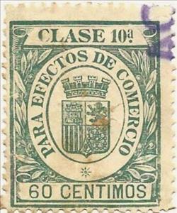 Stamp, Para Efectos De Comercio, Spain- Revenue Stamps,  