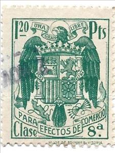 Stamp, Para Efectos De Comercio, Spain- Revenue Stamps,  