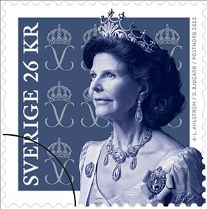 Stamp, Queen Silvia, Sweden,  , Famous People, Queens, Royalty