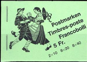 Booklet, Folk Customs, Switzerland,  , Folklore, Suits and Costumes