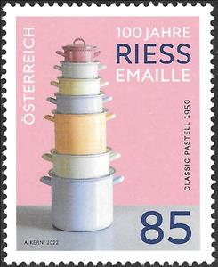 Stamp, Riess Enamelware, Centenary, Austria,  , Glass and Earthenware