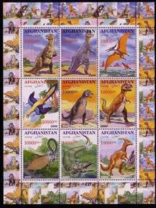 Mini Sheet, Dinosaurs, Cinderellas,  , Dinosaurs, Prehistorical Animals