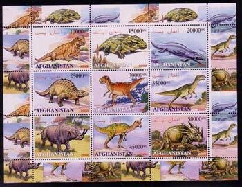 Mini Sheet, Dinosaurs, Cinderellas,  , Dinosaurs, Prehistorical Animals