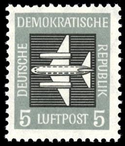 Stamp, Airmail, Germany, Democratic Republic,  , Aircrafts