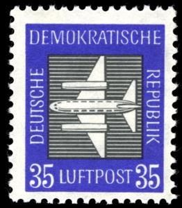 Stamp, Airmail, Germany, Democratic Republic,  , Aircrafts