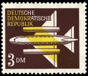 Stamp, Airmail, Germany, Democratic Republic,  , Aircrafts