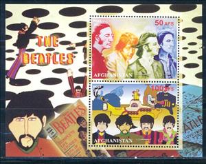 Mini Sheet, The Beatles, Cinderellas,  , Famous People, Musicians