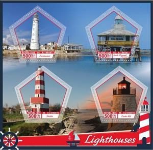 Mini Sheet, Transport Lighthouses III, Cinderellas,  