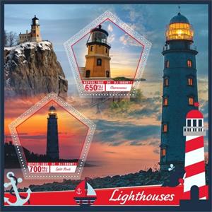 Mini Sheet, Transport Lighthouses III, Cinderellas,  