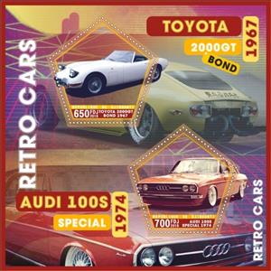 Mini Sheet, Transport Retro cars, Cinderellas,  