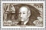 Stamp, Clément Ader: Stamp of 1938, France,  , Aviation, Engineers, Famous People
