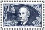 Stamp, Clément Ader: Stamp of 1938, France,  , Aviation, Engineers, Famous People