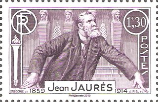 Stamp, Personalities of French History: Jean Jaurés, France,  , Famous People, Politicians