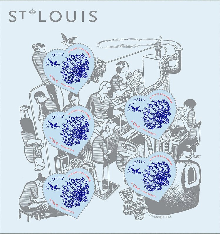 Valentine Hearts : St. Louis Crystal