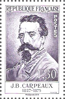 Stamp, waagerechtes Paar, France,  , Artists, Famous People, Sculptors