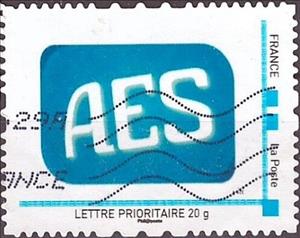 Stamp, AES Logo, France- Personalized stamps,  , Logos