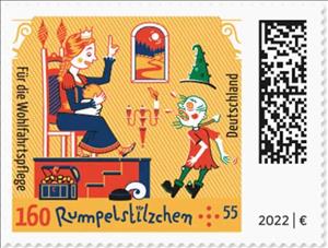 Stamp, The Rescue : The Princess Reveals Rumplestiltskin's Name, Germany, Federal Republic,  , Fairy Tales