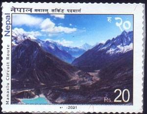 Stamp, Manaslu Circuit Route, Nepal,  , Mountain Climbing, Tourism