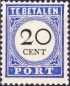 Stamp, Postage due, Netherlands,  , Numbers