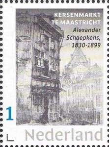 Stamp, Limburg, Netherlands- Personalized stamps,  , Architecture, Buildings, Maps