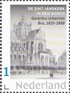 Stamp, North Brabant, Netherlands- Personalized stamps,  , Architecture, Buildings, Maps