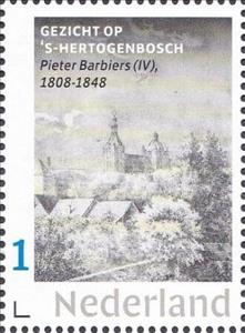 Stamp, North Brabant, Netherlands- Personalized stamps,  , Architecture, Buildings, Maps