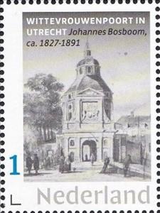 Stamp, Utrecht, Netherlands- Personalized stamps,  , Architecture, Buildings, Maps