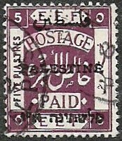 E.E.F. Postage Paid - Overprinted (10mm)