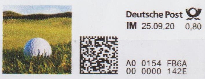 Stamp, Golf Ball, Personalized and Private Mail Stamps,  , Golf