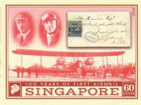 Centenary of First Airmail Flight to Singapore