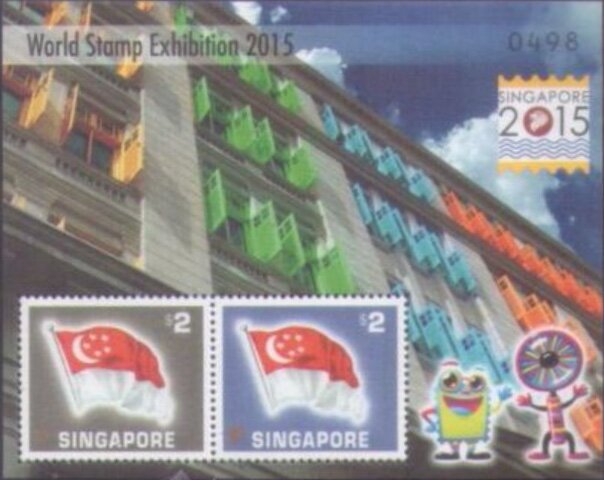 Flag of Singapore and Mascots