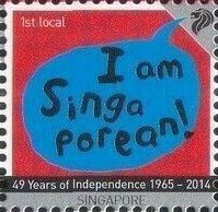 Stamp, I Am Singaporean, Singapore,  , Letters (Mail)